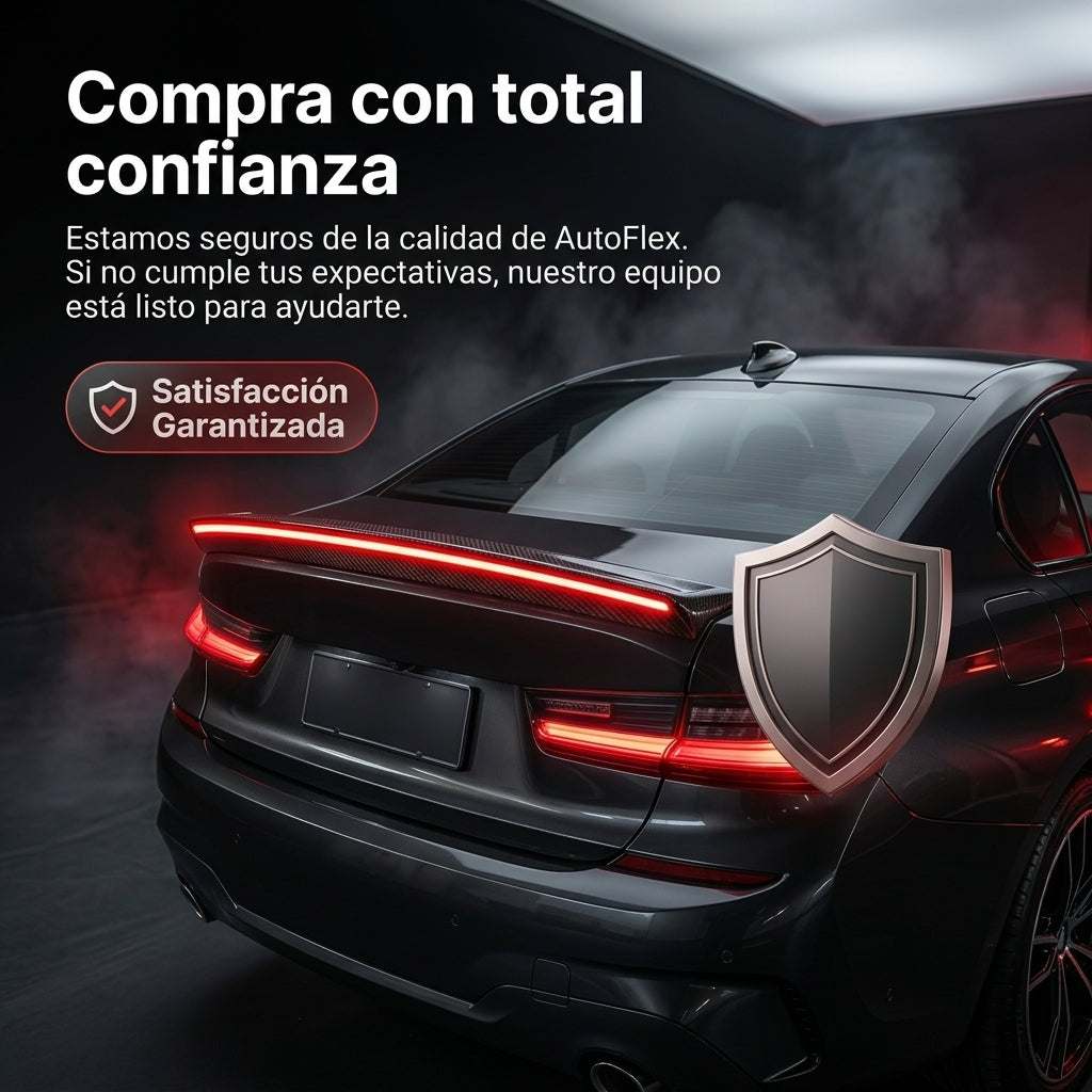 Alerón Trasero LED Universal AutoFlex™ | Luz de Freno y Direccionales